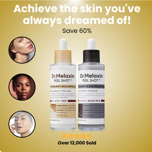 Dr.Melaxin Peel Shot Glow Rice Ampoule Duo