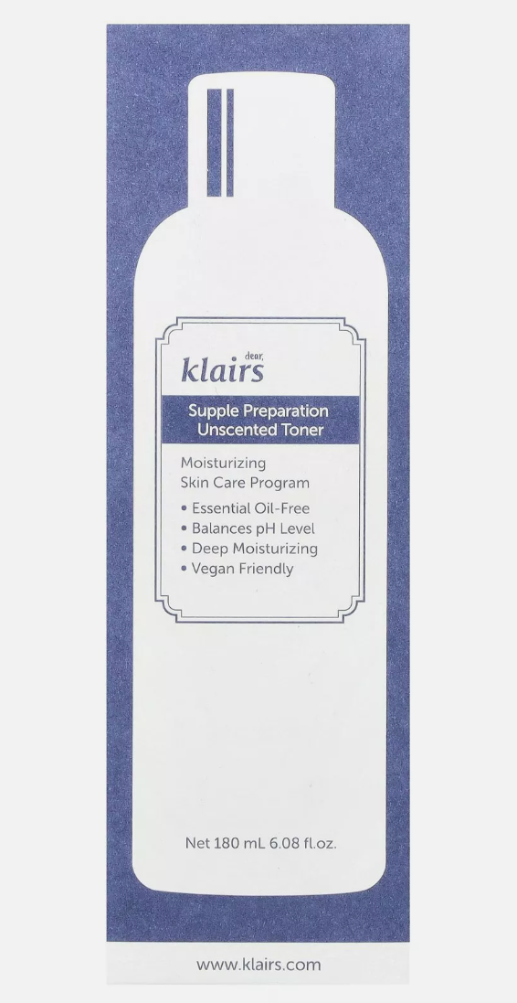 DearKlairs Supple Preparation Unscented Toner