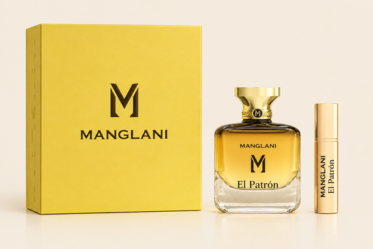 Manglani El Patrón Eau de Parfum Spray 3.4 oz (100ml) – Bold Spicy, Woody & Amber Men's Fragrance