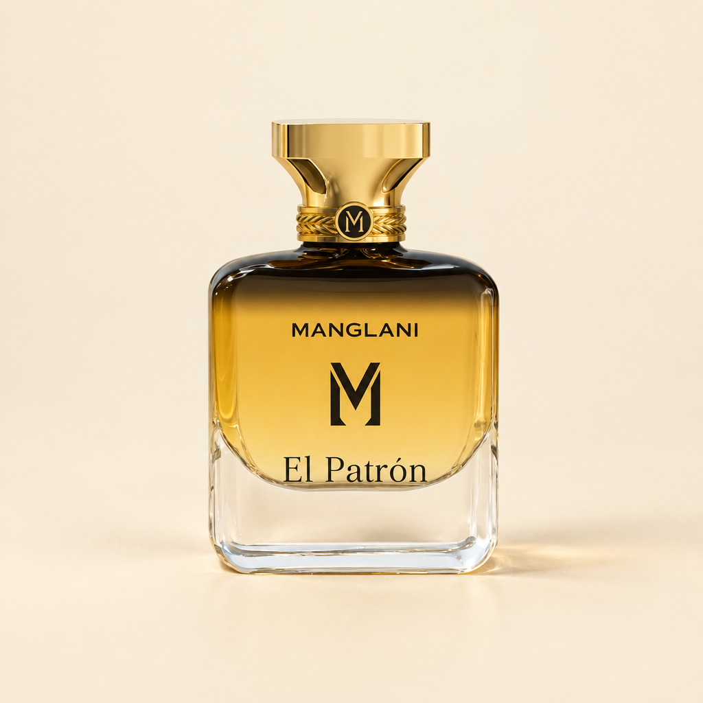 Manglani El Patrón Eau de Parfum Spray 3.4 oz (100ml) – Bold Spicy, Woody & Amber Men's Fragrance