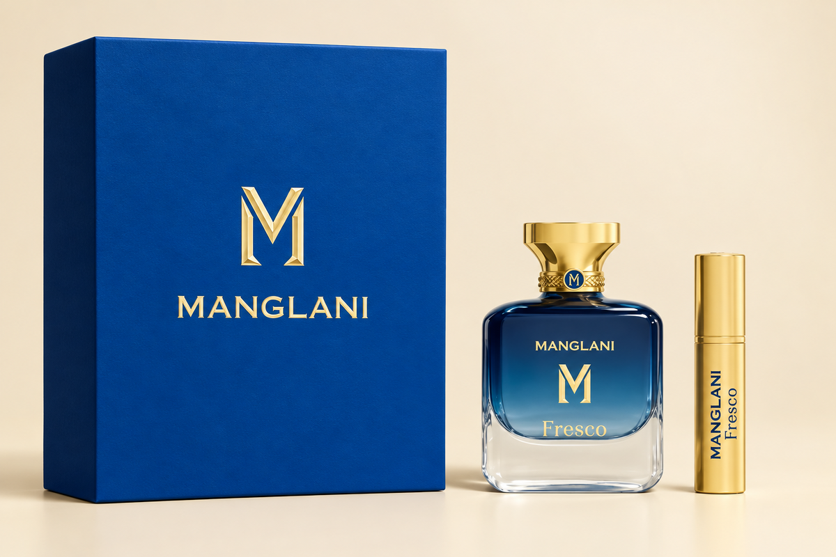 Manglani Fresco Eau de Parfum 3.4 oz 100ml Bottle and Box - SND Essence