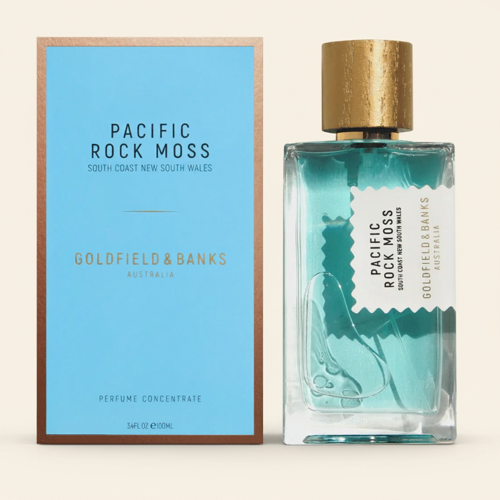 Goldfield & Banks Pacific Rock Moss Perfume Concentrate 3.4 oz 100ml Bottle and Box - SND Essence